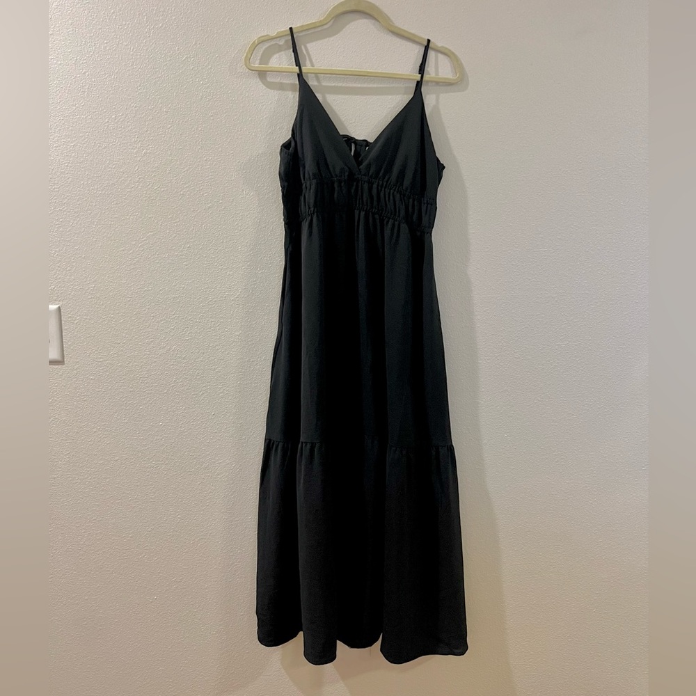 Black maxi dress